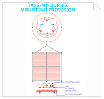 Medium Intensity Twin Obstruction Warning Light - mounting drawing